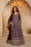 Libaas By Gulkayra Real Georgette Embroidery Gown With Dupatta
